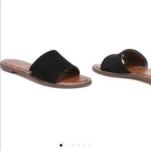 Sam Edelman suede slides